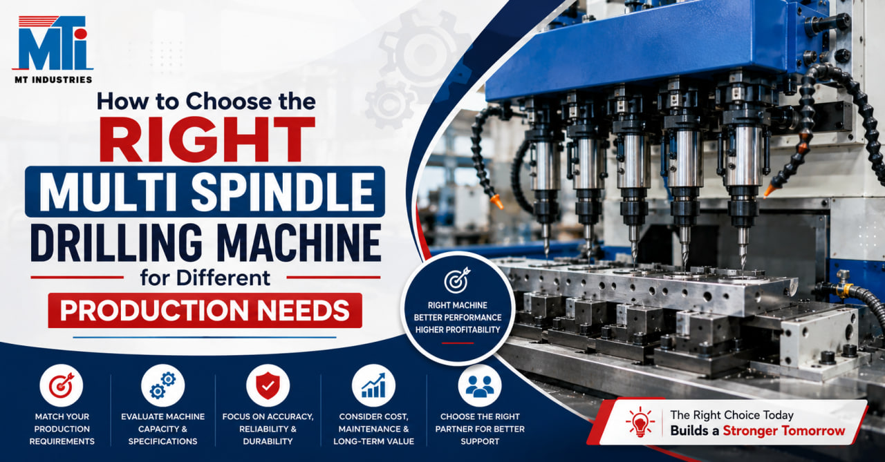 Multi Spindle Drilling Machine for precision drilling and high-volume production by MT Industries
